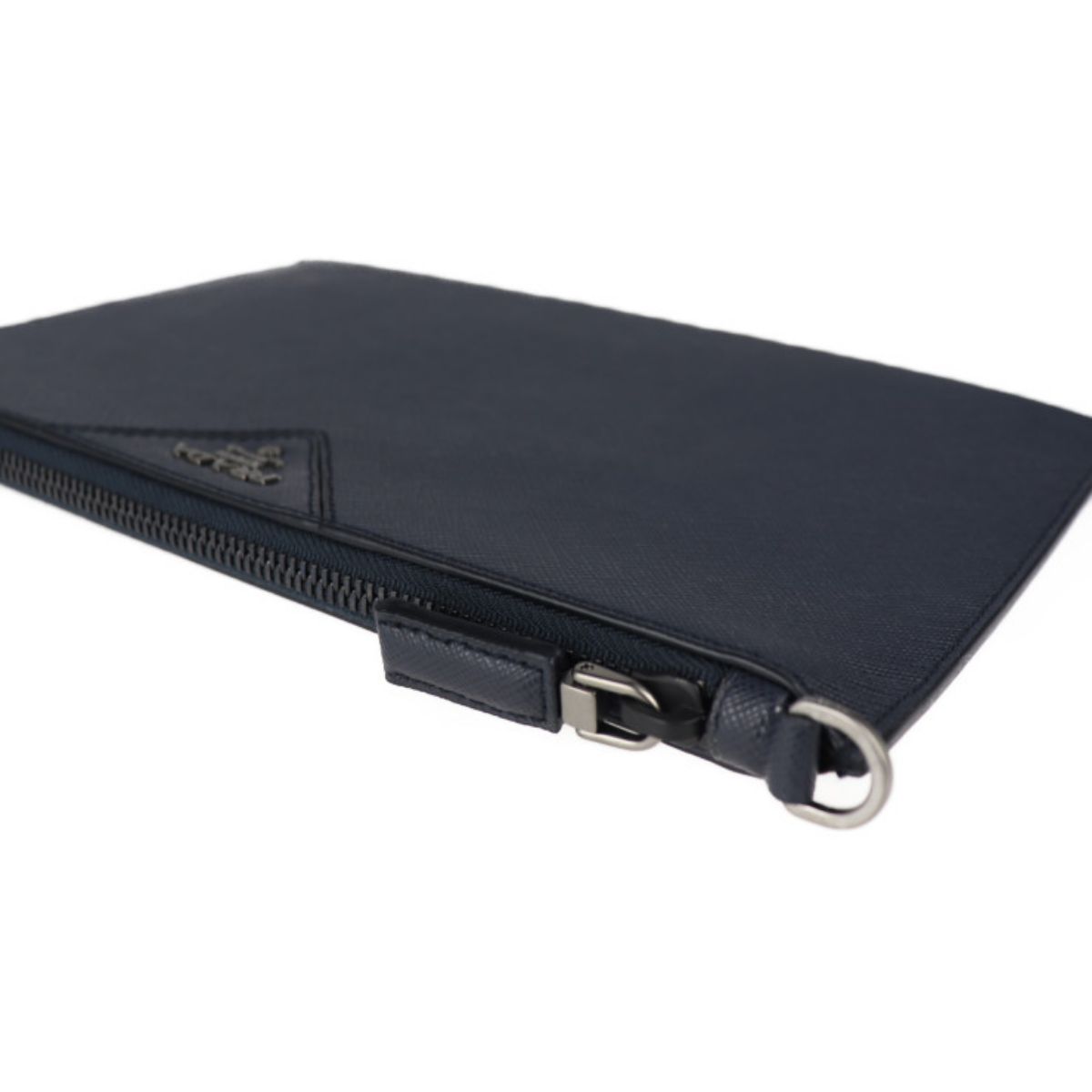 Prada Blue Saffiano Leather Briefcase Clutch 2NG05V