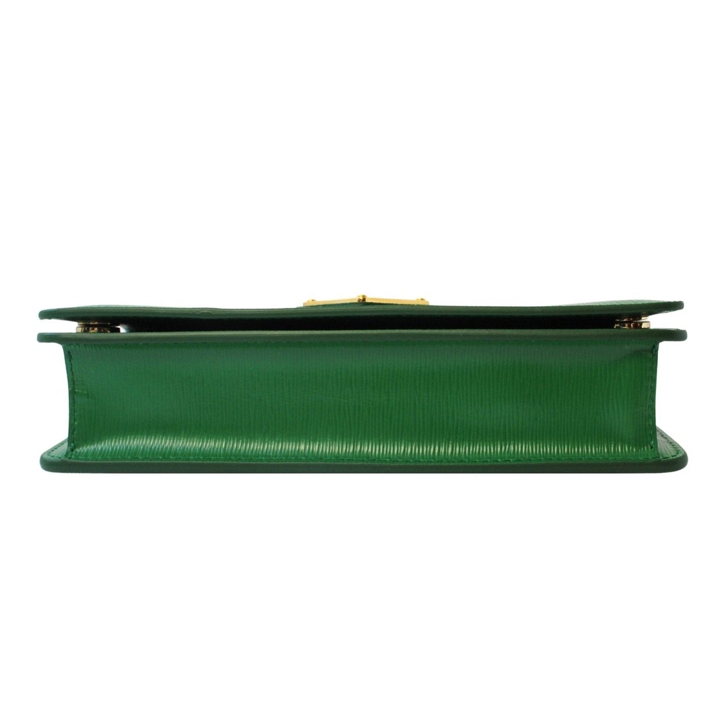 Prada Green Vitello Move Leather Triangle Logo Crossbody Bag 1DH044