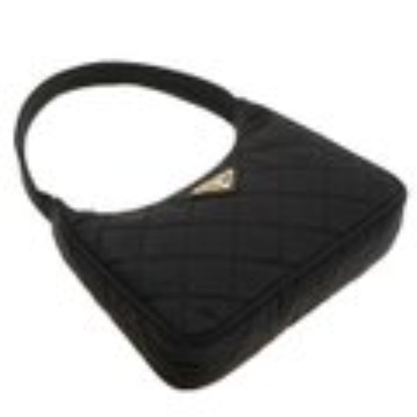 Prada Re-Editon Hobo Mini Quilted Black Nylon Shoulder Bag