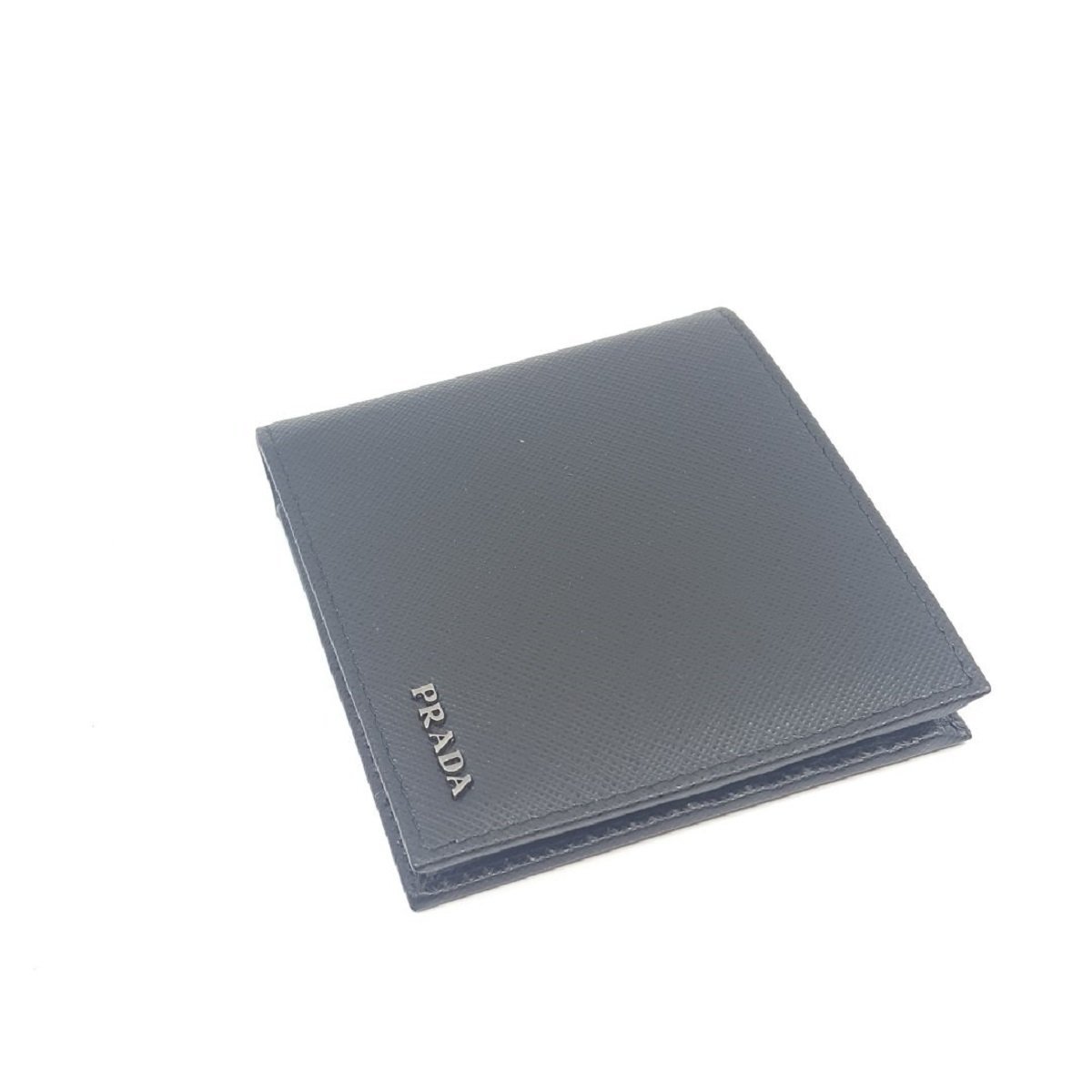 Prada Mens Saffiano Leather Black Bifold Wallet 2MO513