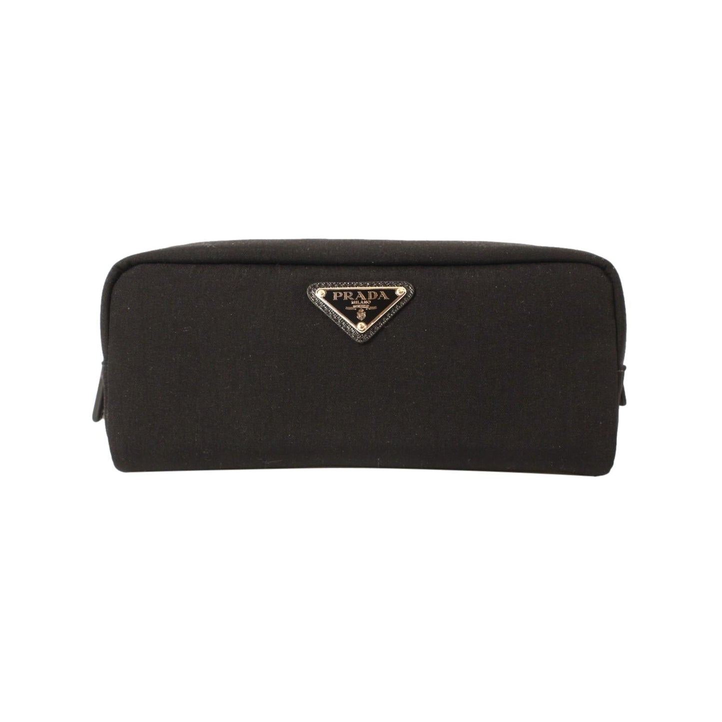 Prada Black Cordura Fabric Cosmetic Clutch