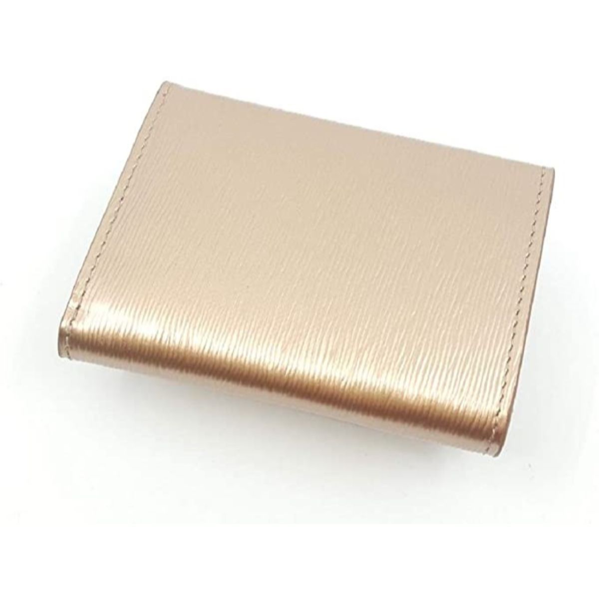 Prada Cipria Metallic Gold Vitello Move Leather Wallet 1MH021