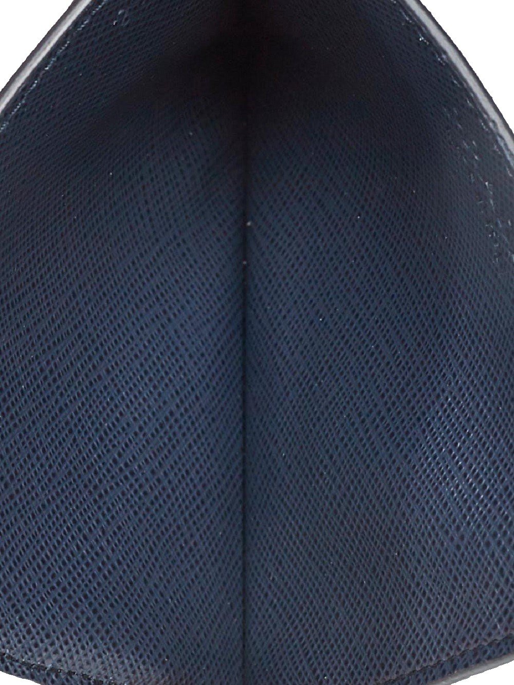 Prada Saffiano Mens Credit Card Wallet Baltico Blue Embossed Logo 2MC223