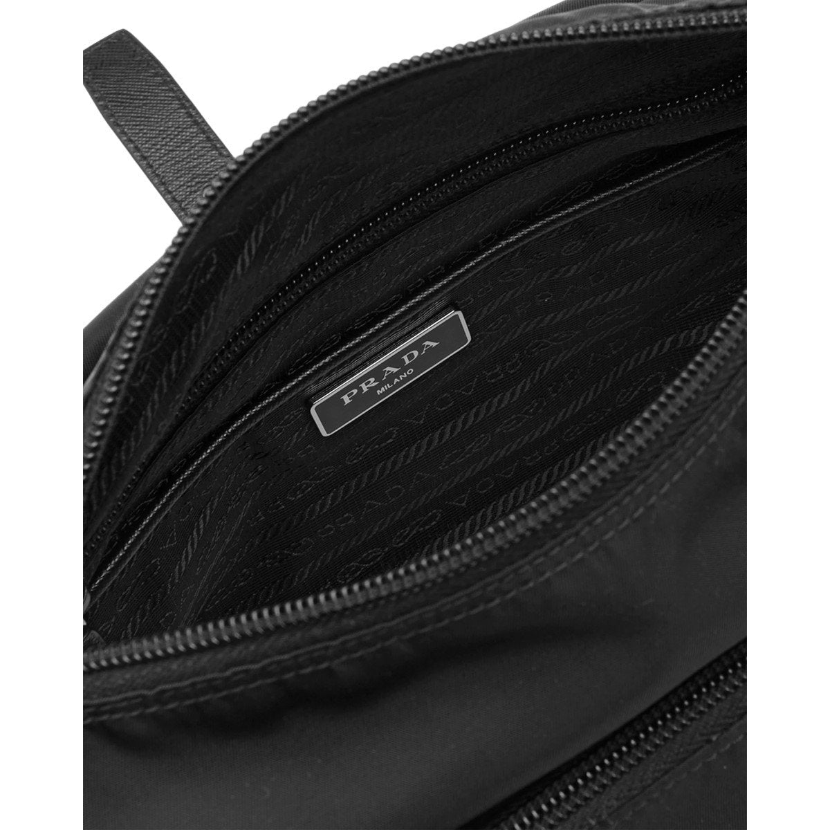 Prada Re Edition Nylon Tessuto Saffiano Leather Black Messenger Bag