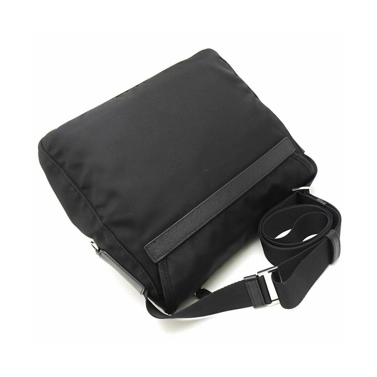 Prada Re Edition Nylon Tessuto Saffiano Leather Black Messenger Bag