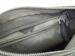 Prada Tessuto Nylon Triangle Logo Large Toiletry Case Argilla Gray 1NA012