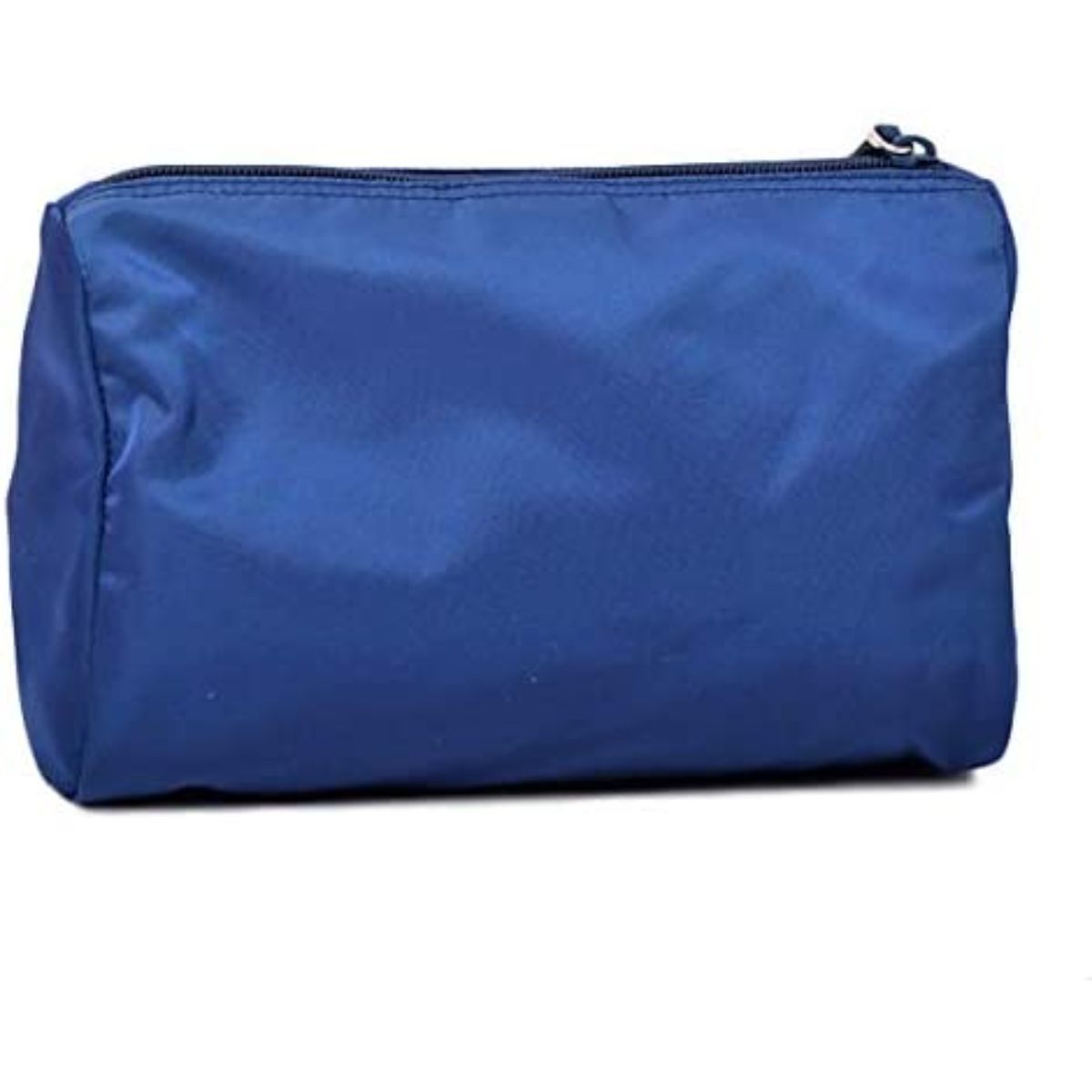 Prada Tessuto Nylon Triangle Logo Large Toiletry Case Bluette Blue 1NA012