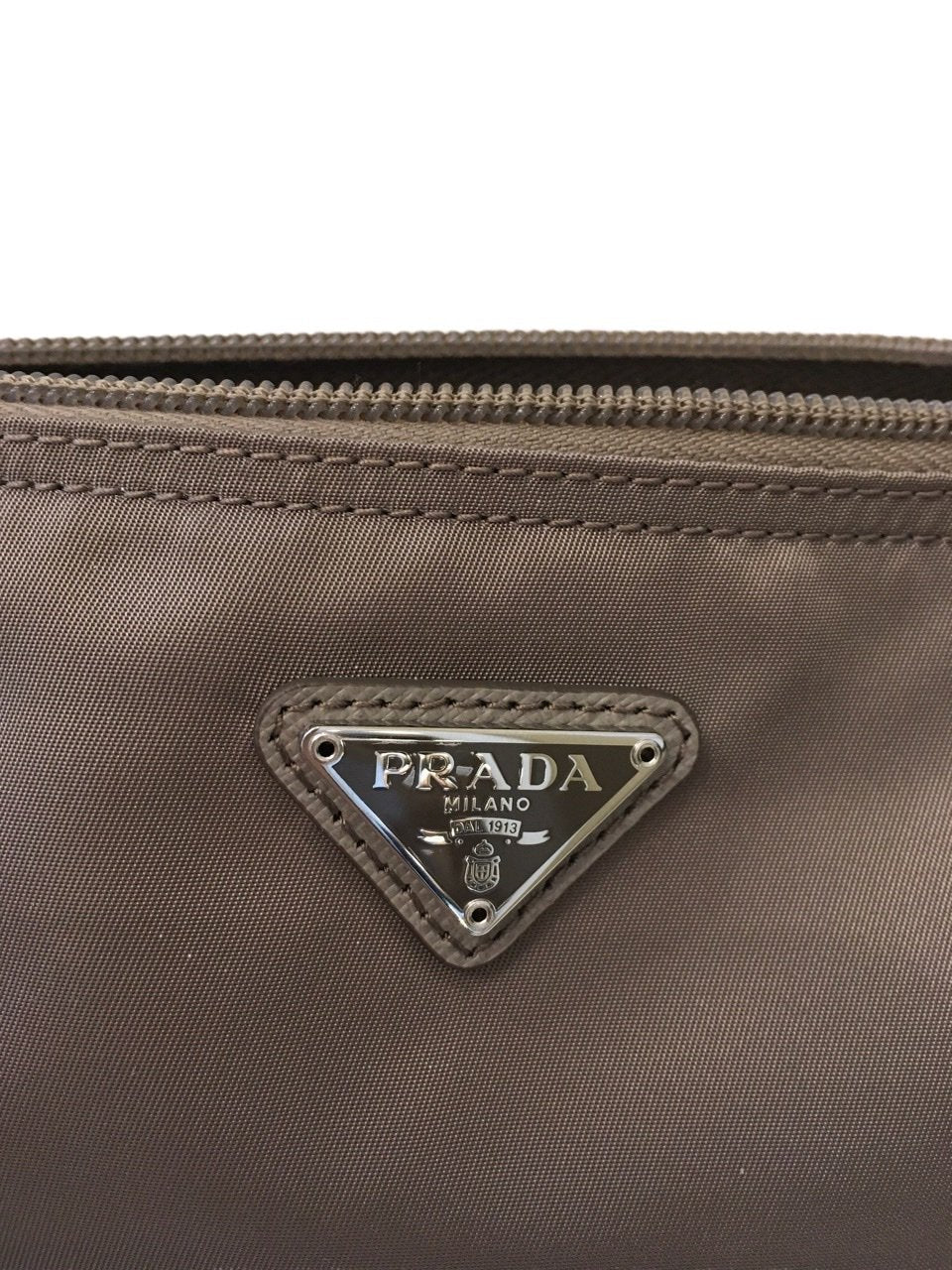 Prada Travel Cosmetic Case Argilla Gray 1NA011