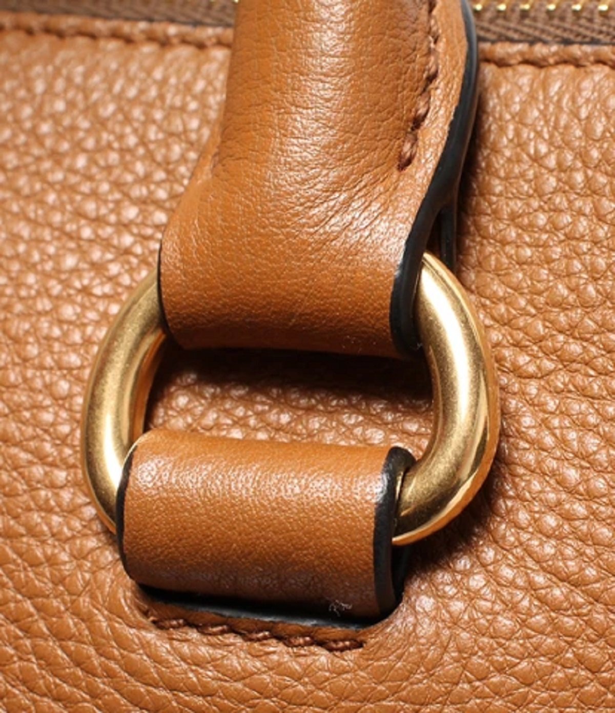 Prada Vitello Leather Cannella Brown Phenix Handbag 1BB023
