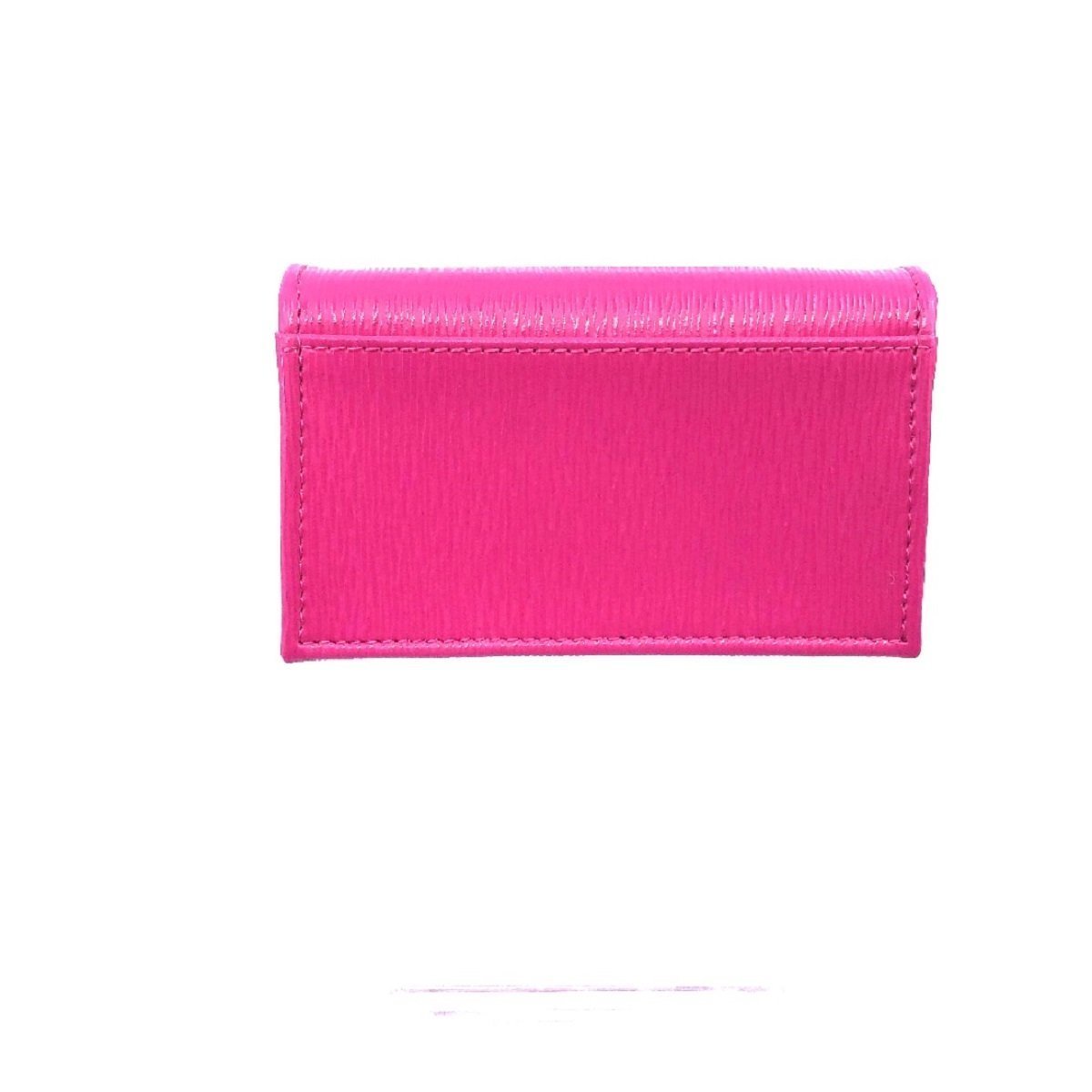 Prada Vitello Move Card Holder Fuchsia Pink Leather Pouch Wallet 1MC122