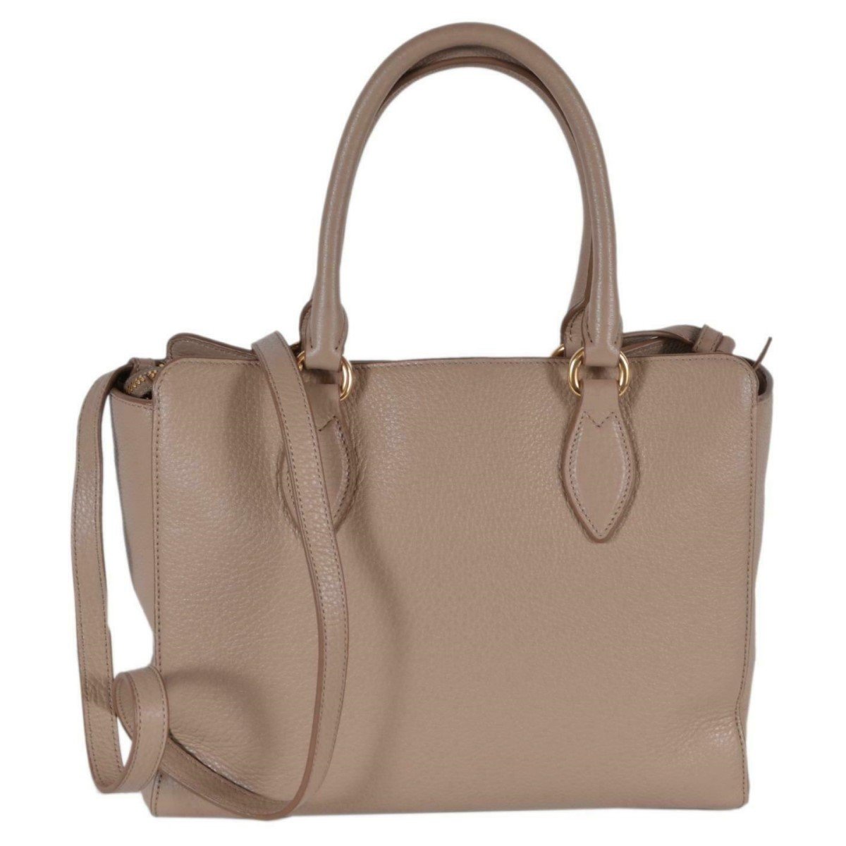 Prada Vitello Phenix Cammeo Beige Small Crossbody Handbag 1BA205