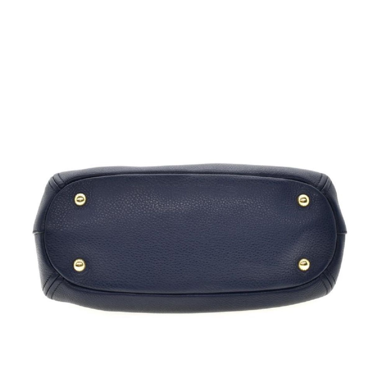 Prada Vitello Phenix Leather Convertible Zip Bag Baltico Blue 1BC032