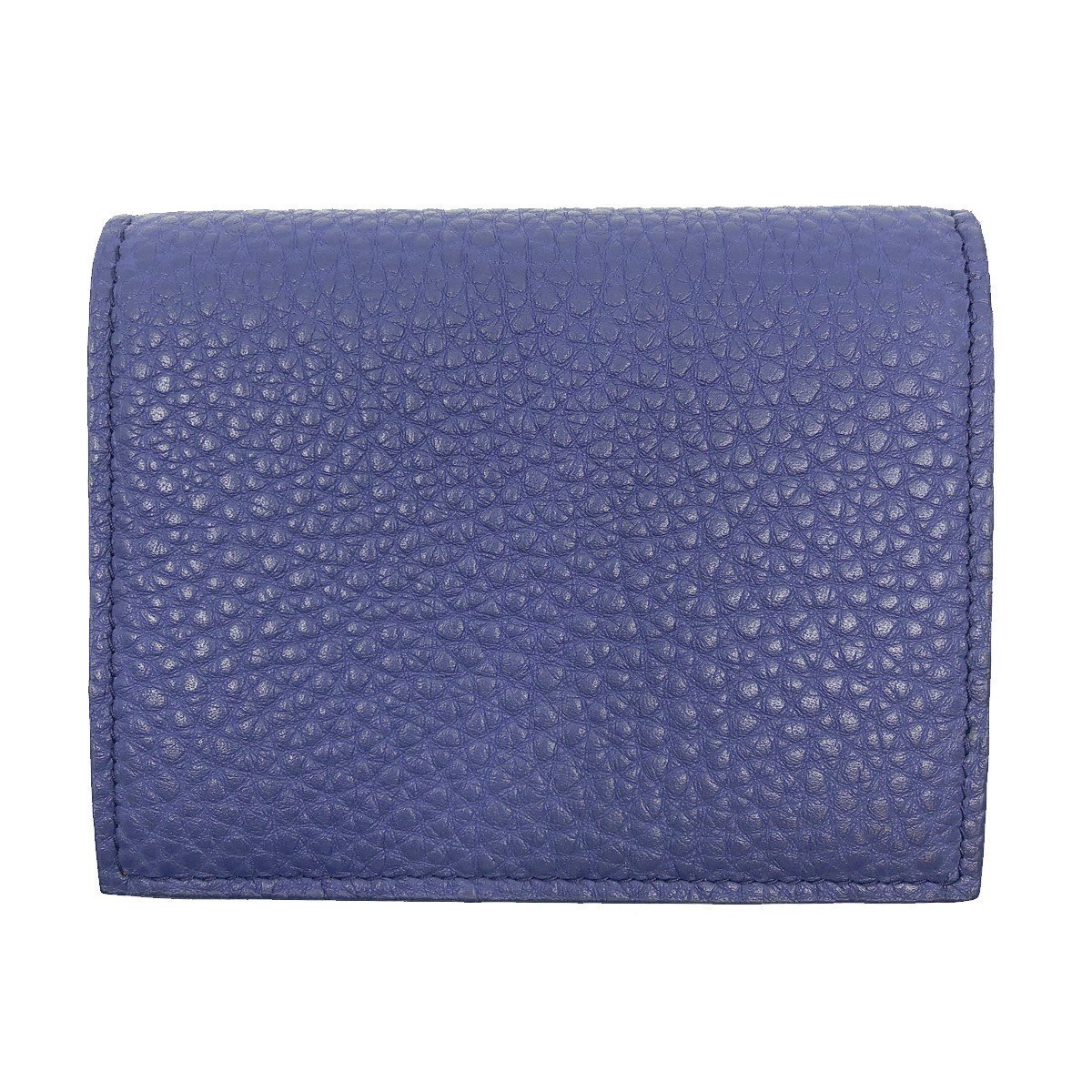 Prada Womens Blue Orange Vitello Daino Colour Pebbled Leather Bifold Wallet