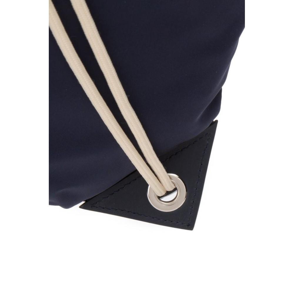Prada Zaino Navy Tessuto Nylon Drawstring Backpack 2VZ030
