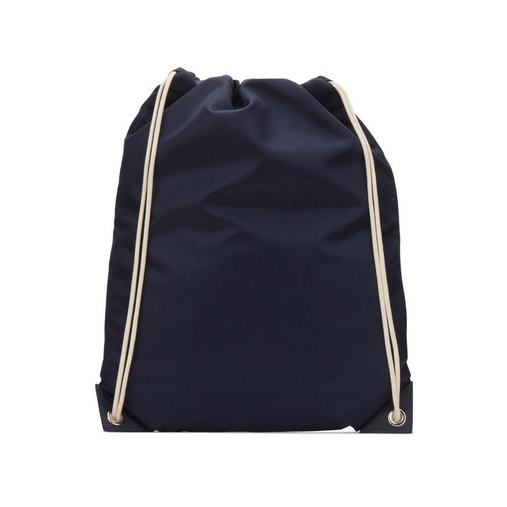 Prada Zaino Navy Tessuto Nylon Drawstring Backpack 2VZ030