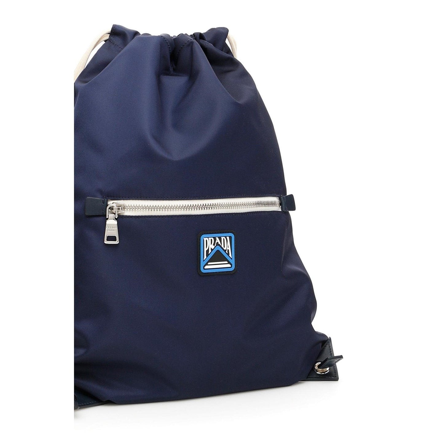Prada Zaino Navy Tessuto Nylon Drawstring Backpack 2VZ030