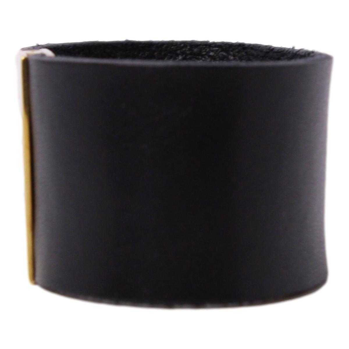 Saint Laurent Black Leather Gold Hardware Medium Bracelet 542012