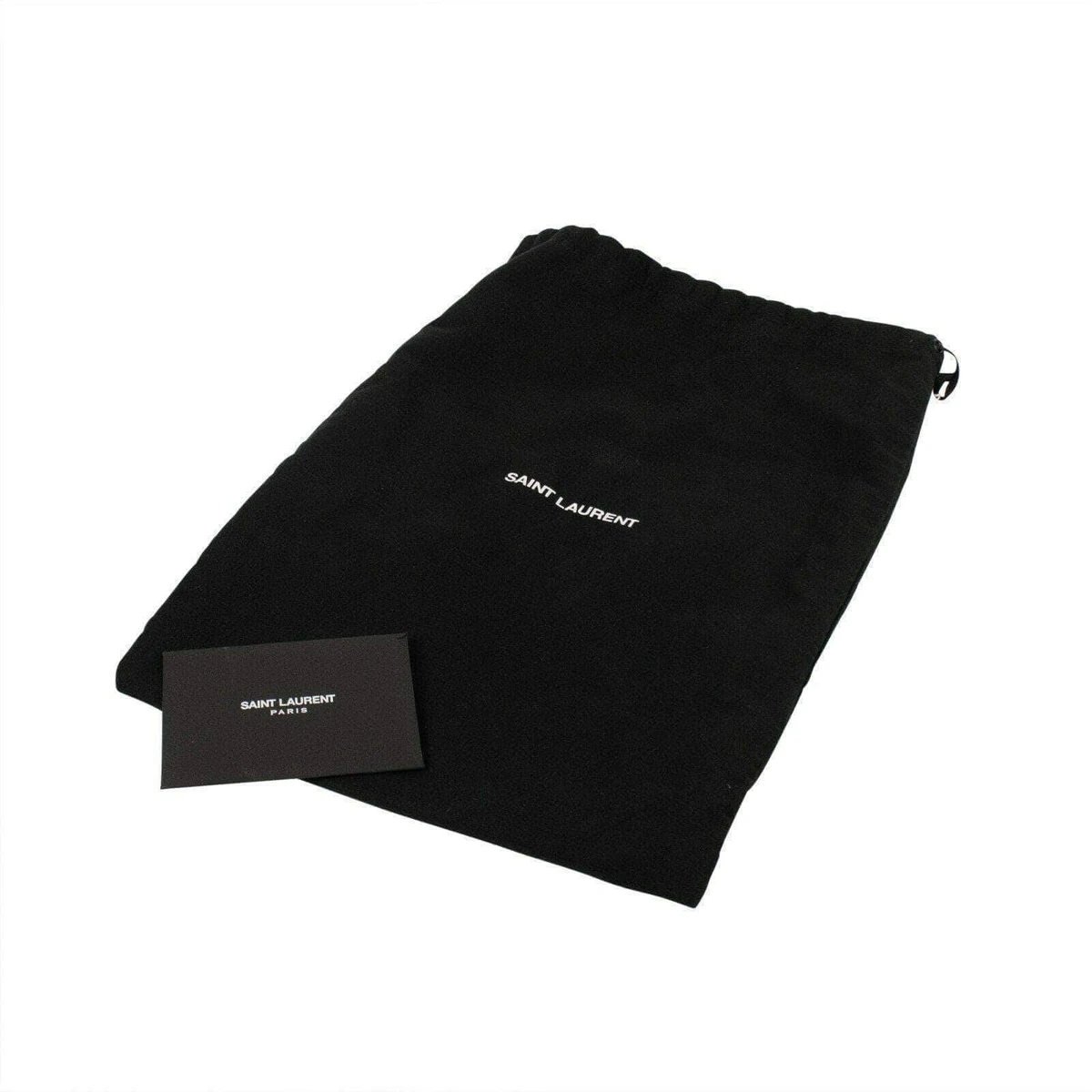 Saint Laurent Kate Black Suede Monogramme Embroidered Parrots 471286