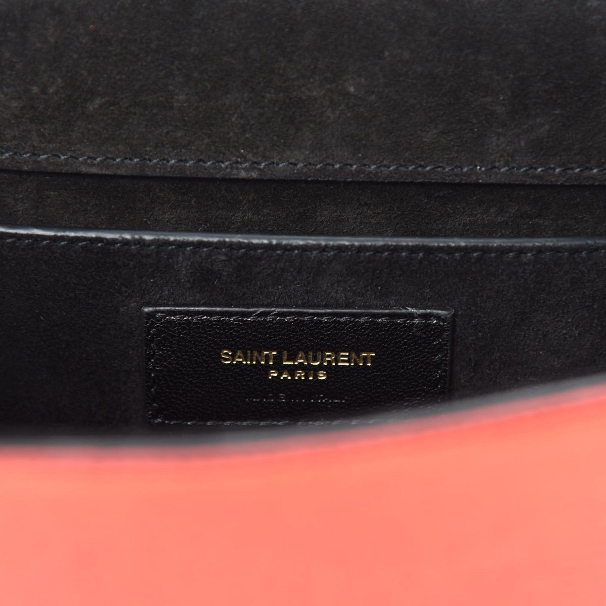 Saint Laurent Kate Monogramme Red Metallic Leather Crossbody Bag 469390