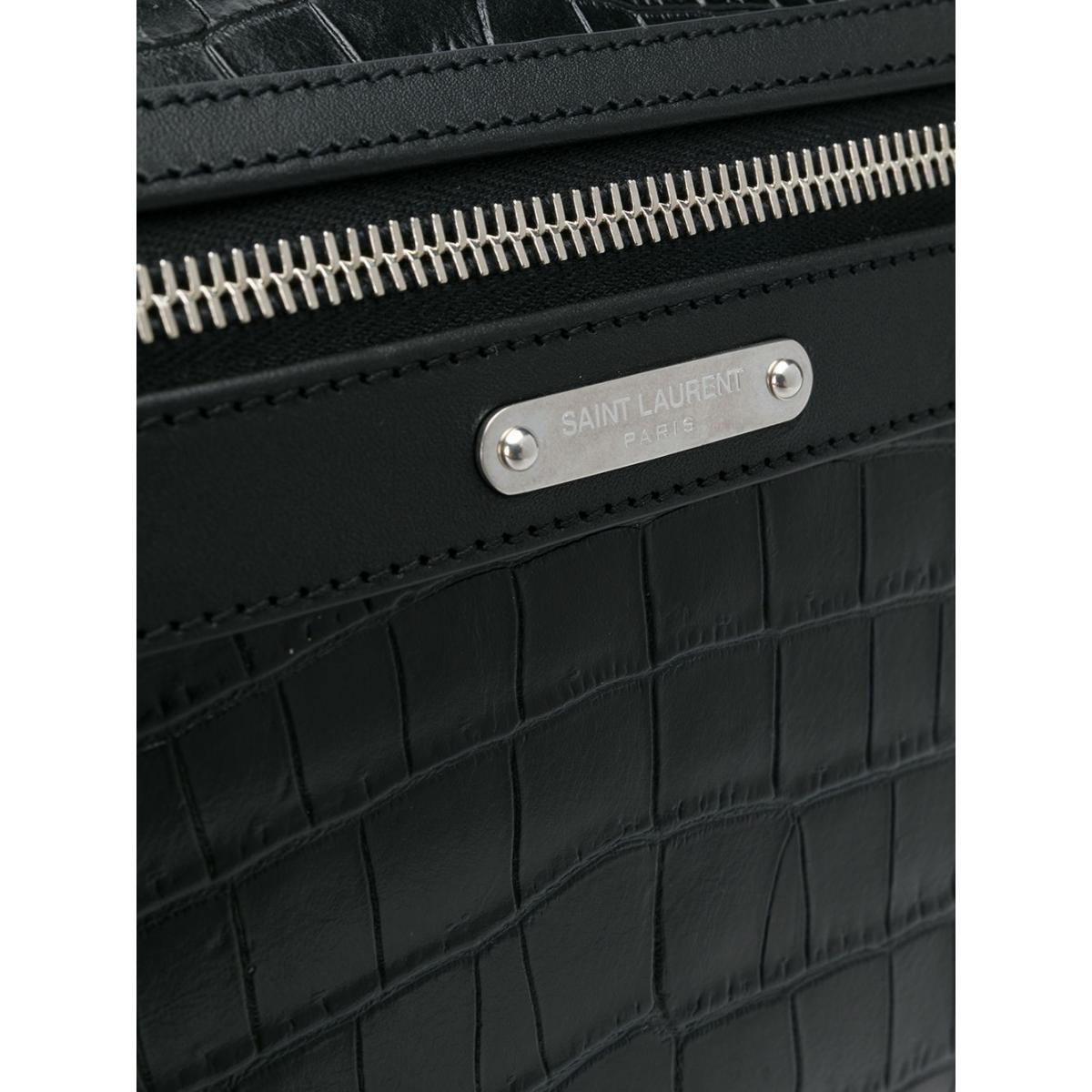 Saint Laurent Marisupio Croc Print Belt Bag 505973