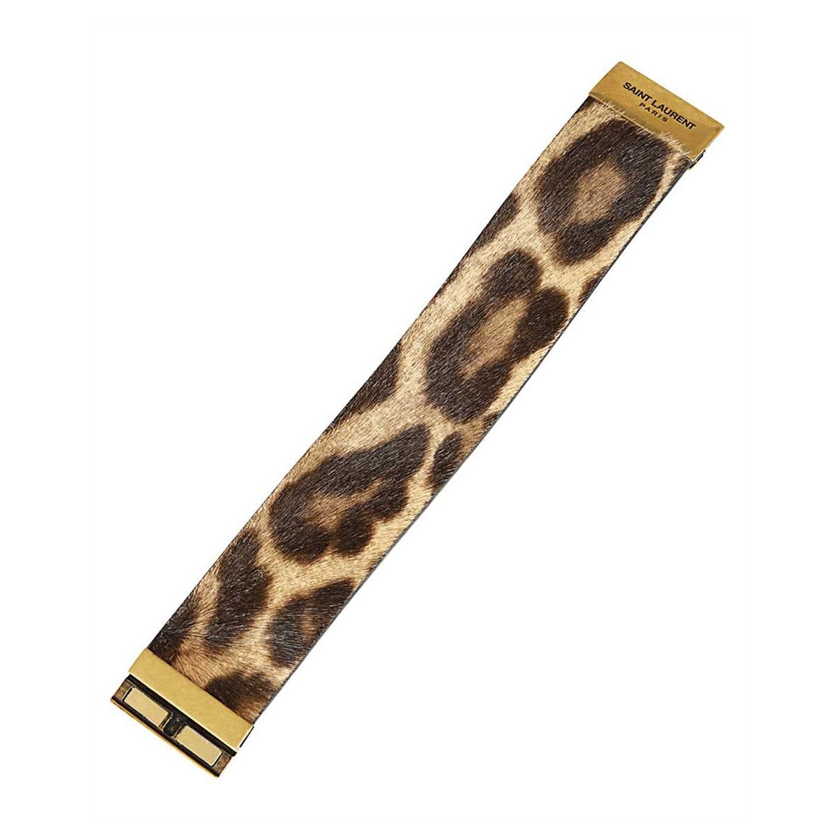 Saint Laurent Pony Hair Leopard Print Medium Bracelet 542012