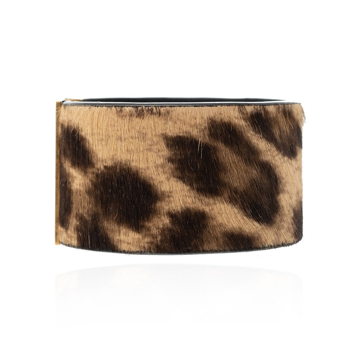 Saint Laurent Pony Hair Leopard Print Medium Bracelet 542012
