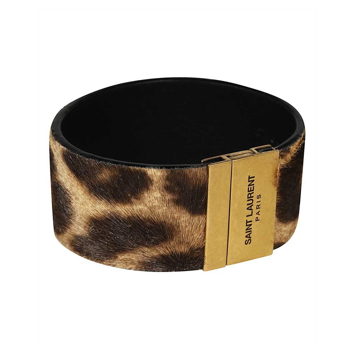 Saint Laurent Pony Hair Leopard Print Medium Bracelet 542012
