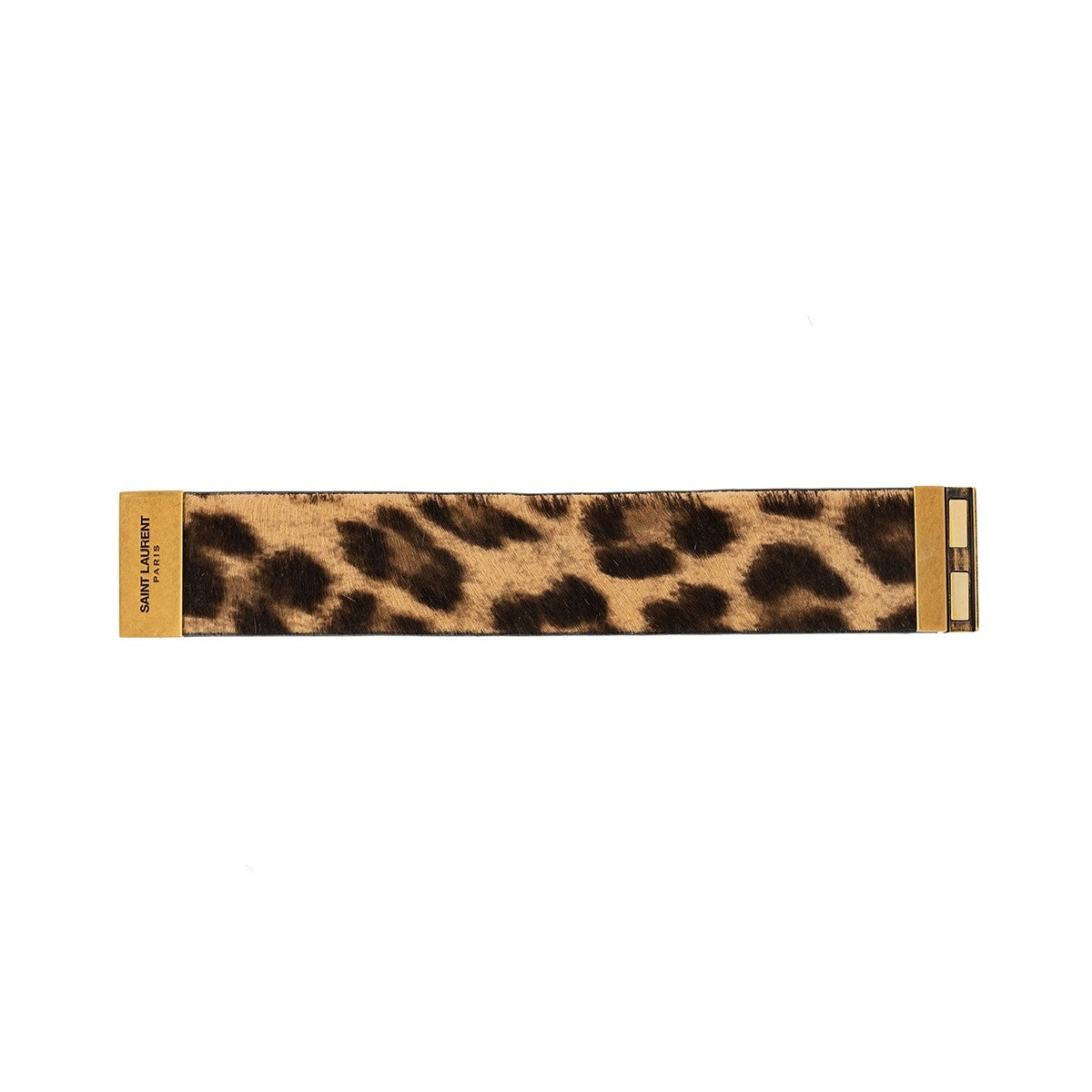 Saint Laurent Pony Hair Leopard Print Medium Bracelet 542012
