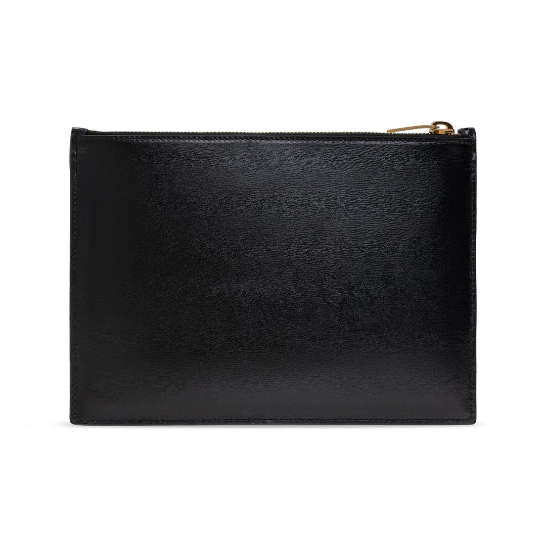 Saint Laurent Rattan Black Leather Pouch Clutch Bag 635098