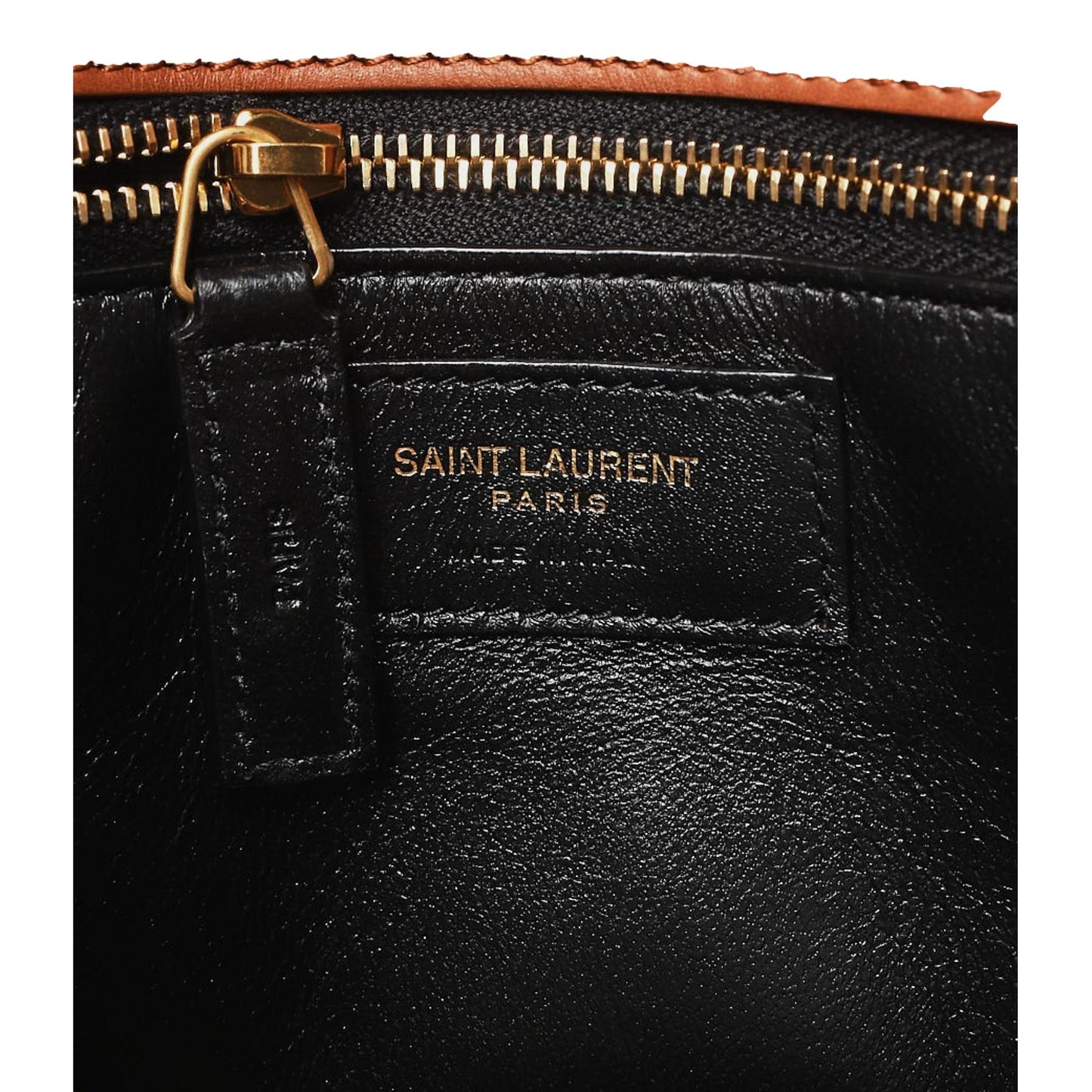 Saint Laurent Sac De Jour Black Canvas and Brown Leather Satchel