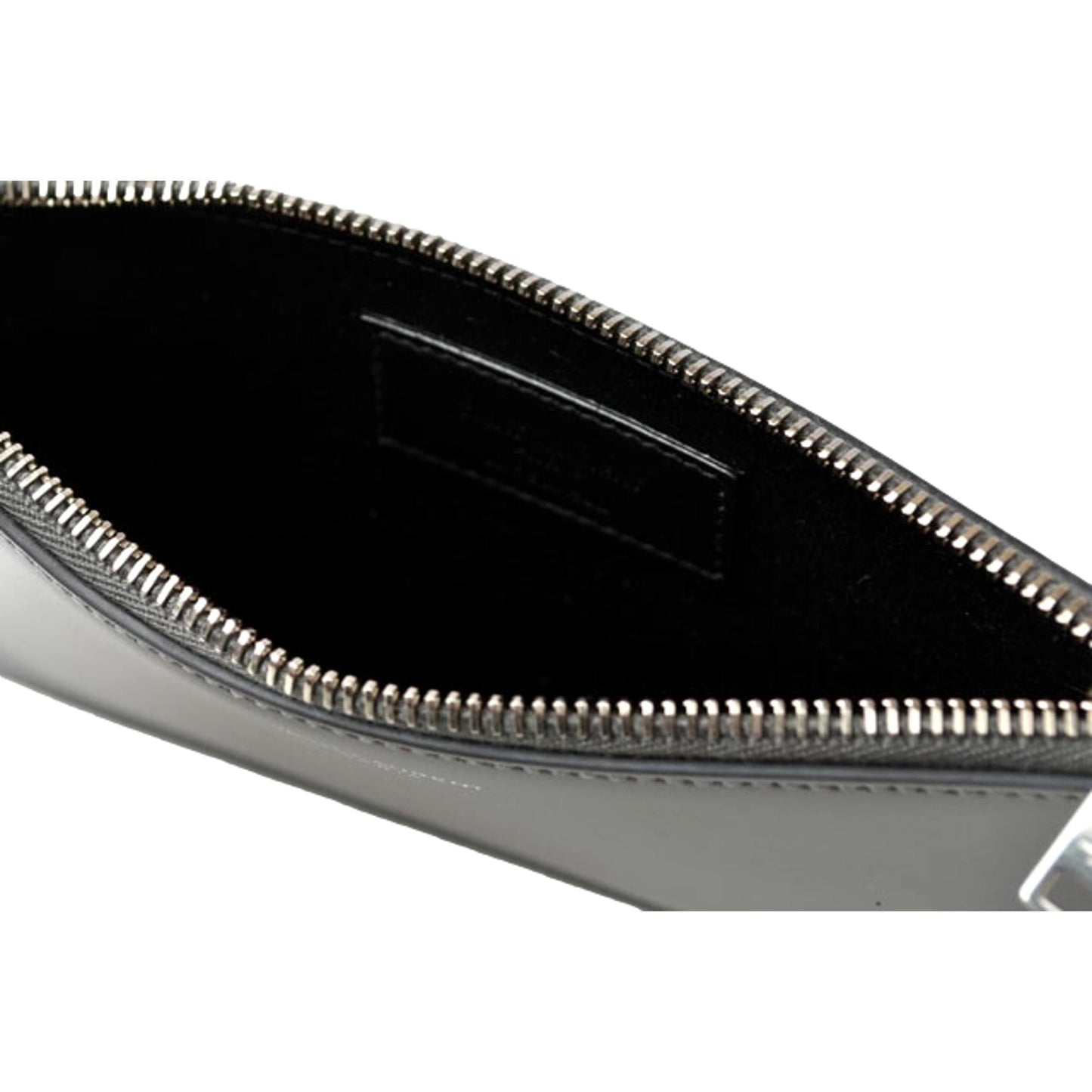 Saint Laurent Storm Grey Calfskin Leather Small Pouch Clutch Bag 635097