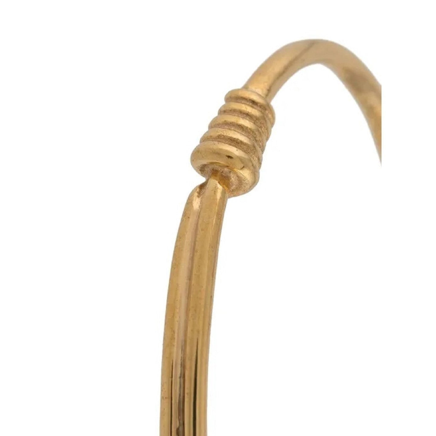 Saint Laurent Tribal Coiled Knot Torc Gold Bracelet Cuff