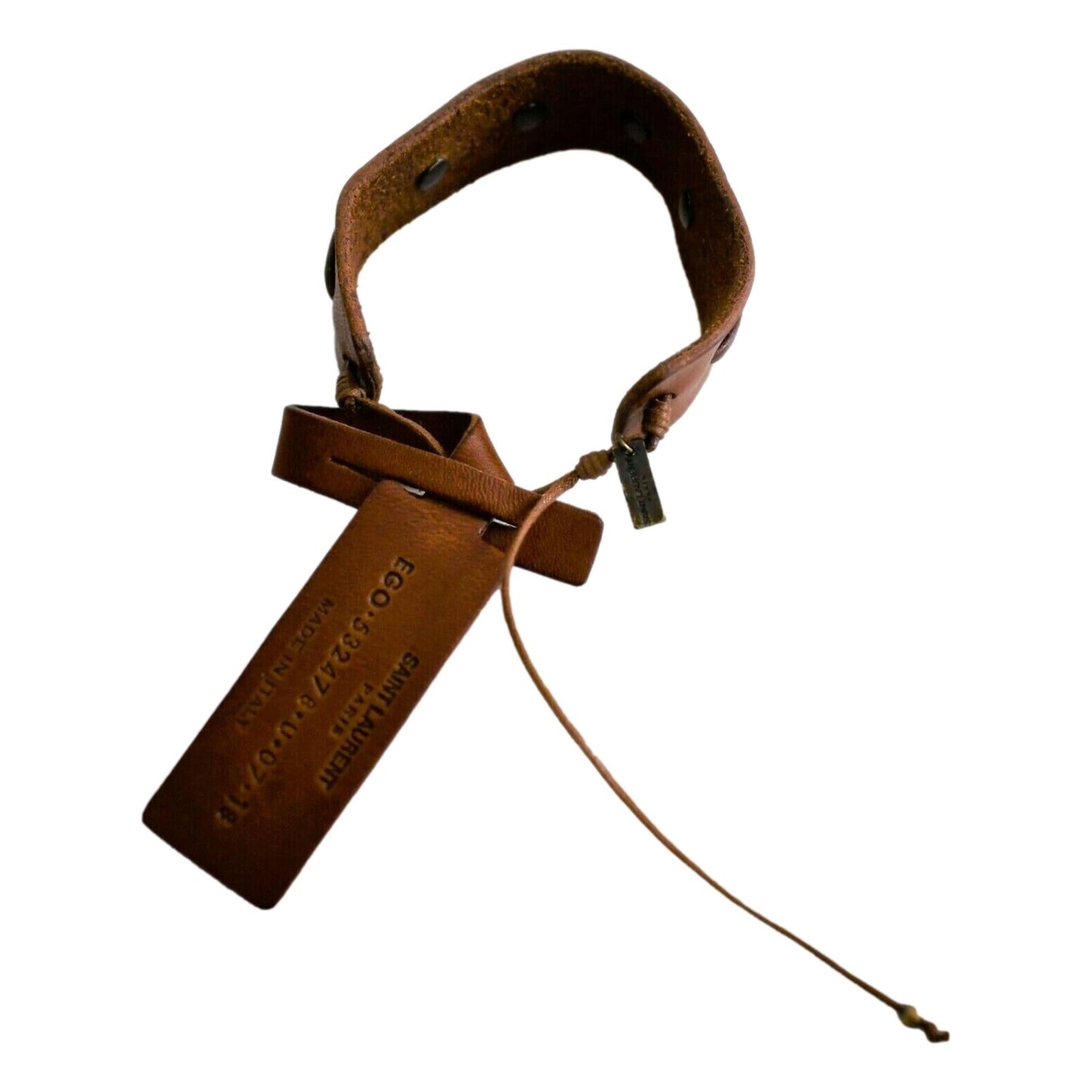 Saint Laurent YSL Bracelet Giglio Dark Brown 532478