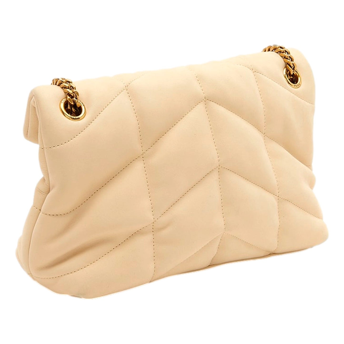 Saint Laurent Lou Puffer Medium Shoulder Bag in Quilted Leather