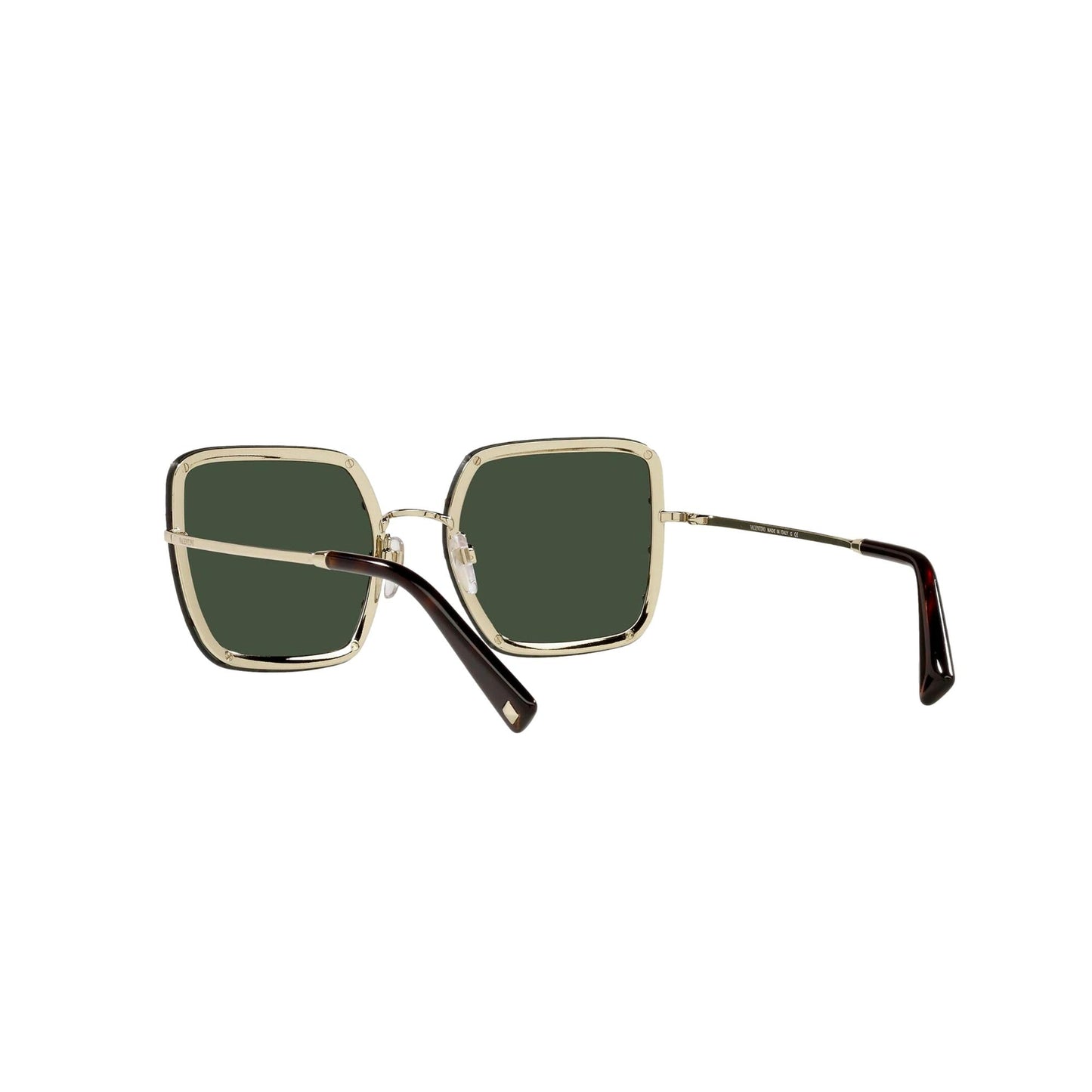 Valentino Garavani Green Studded Titanium Sunglasses