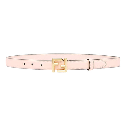 Fendi FF Confeto Pink Calfskin Leather Belt size 90
