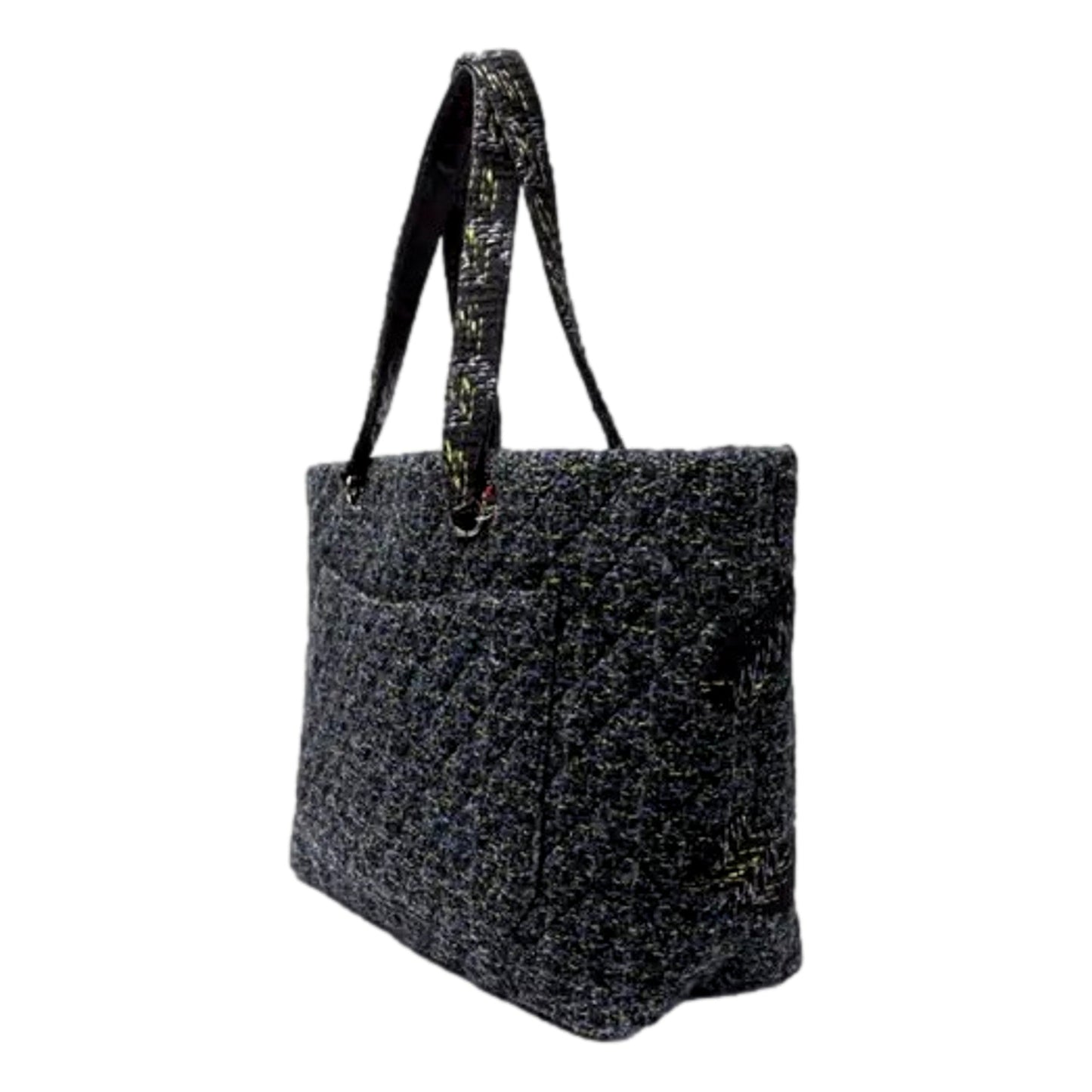 Chanel Vintage Tweed Ligne Cambon Tote 2004 Collection By Karl Lagerfeld