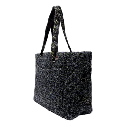 Chanel Vintage Tweed Ligne Cambon Tote 2004 Collection By Karl Lagerfeld