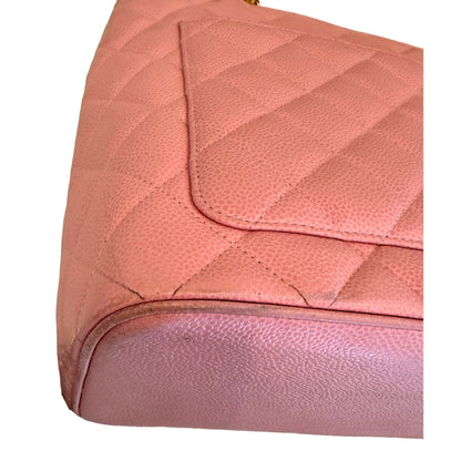 Chanel Caviar Quilted Leather Medallion Tote Pink