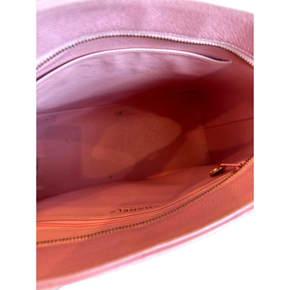 Chanel Caviar Quilted Leather Medallion Tote Pink