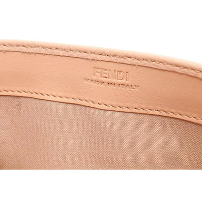 Fendi F Is Fendi Leather Long Envelope Womens Wallet Light Rose Beige Pink
