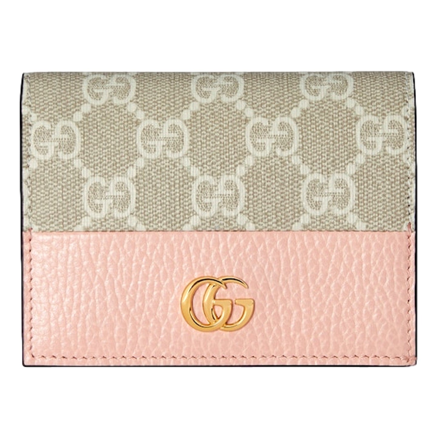 Gucci GG Marmont Light Pink Leather Card Case Wallet