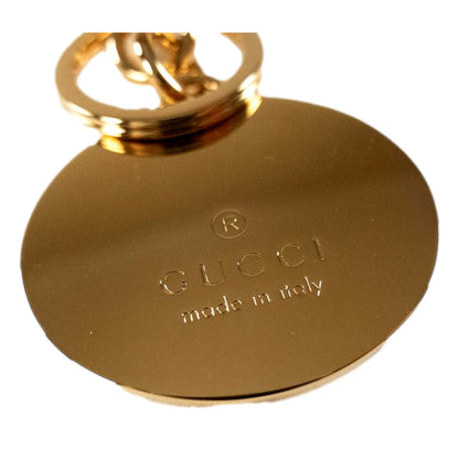 Gucci Interlocking G Keychain Brass Enamel Multicolor Bag Charm