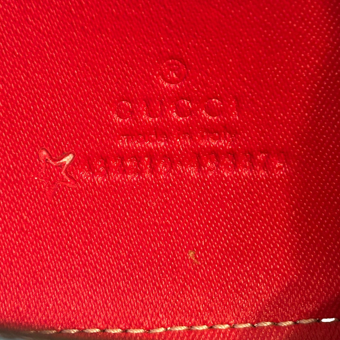 Gucci Padlock GG Monogram Floral Canvas Red Trim Shoulder Bag
