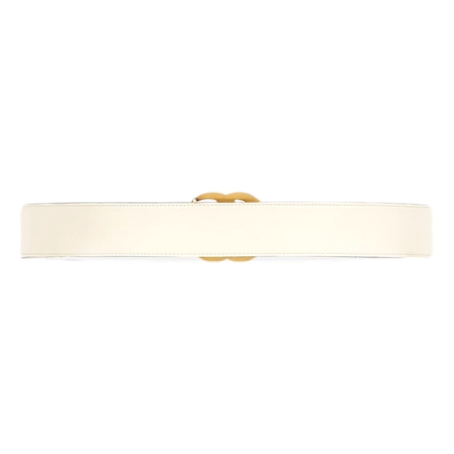 Gucci Marmont GG logo Ivory Leather Belt 90/85