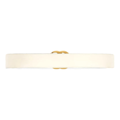 Gucci Marmont GG logo Ivory Leather Belt 90/85