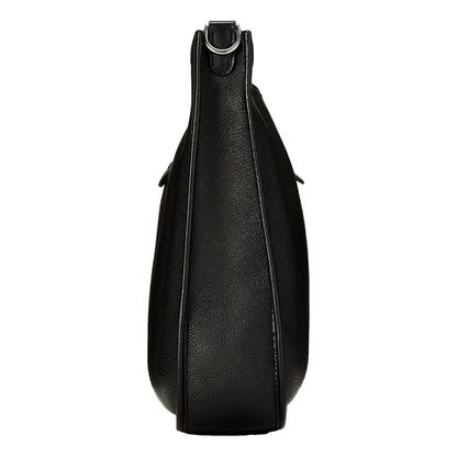 Hermes Evelyne PM Shoulder Bag Taurillon Clemence Calfskin SHW Noir Black