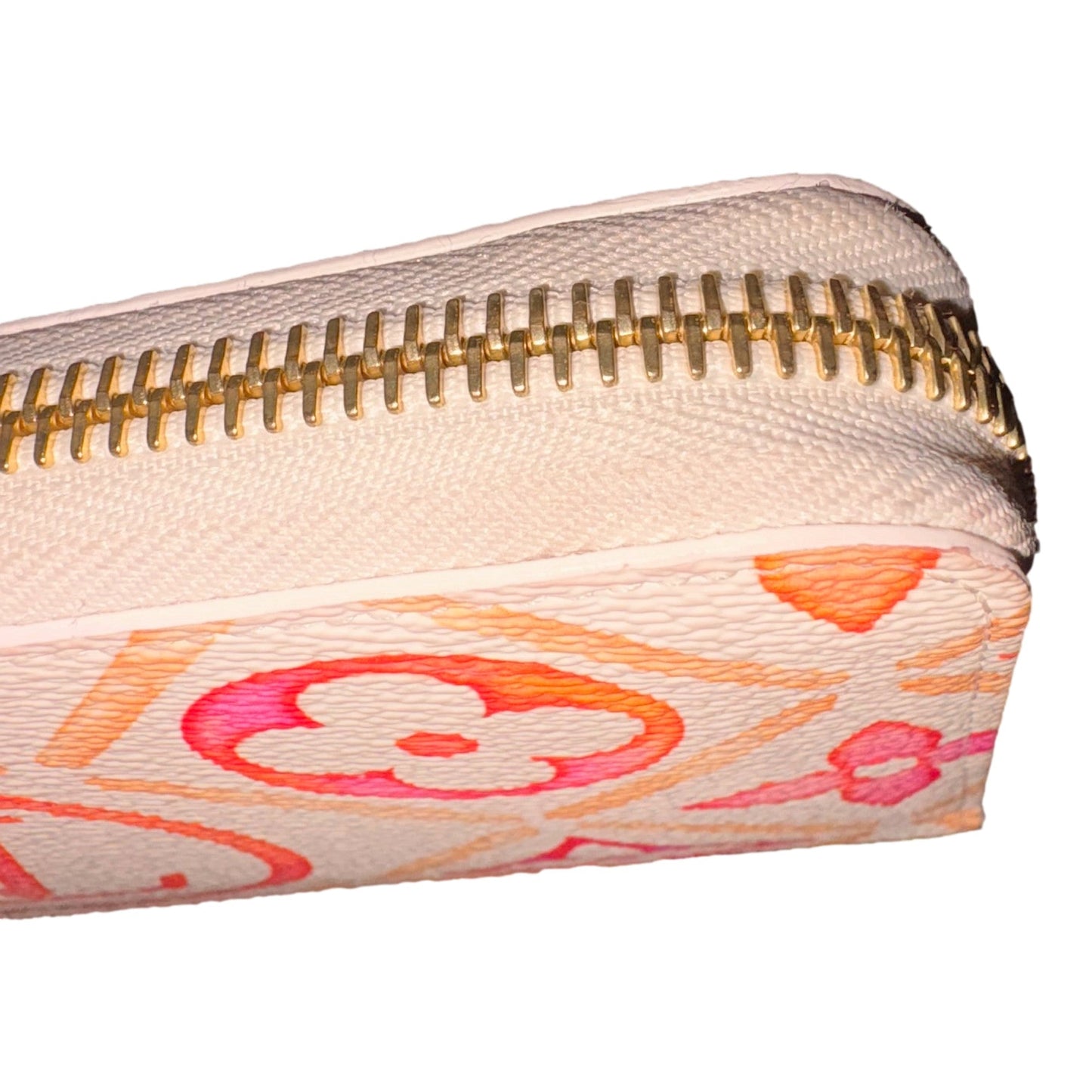 Louis Vuitton By The Pool Monogram Giant Zippy Long Wallet Coral