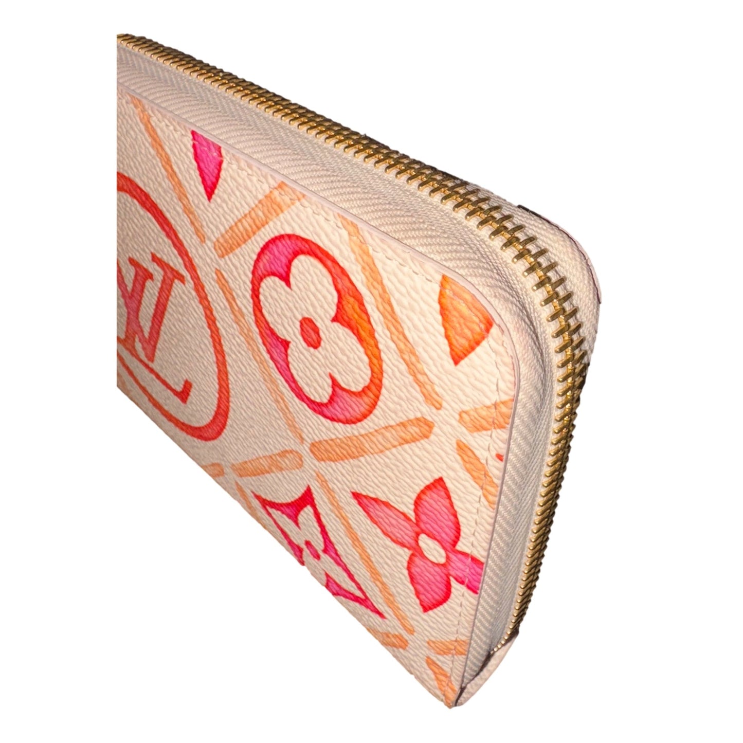 Louis Vuitton By The Pool Monogram Giant Zippy Long Wallet Coral