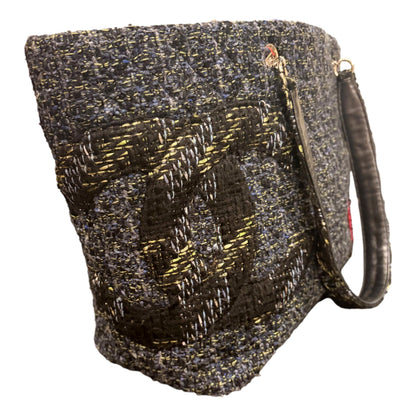 Chanel Vintage Tweed Ligne Cambon Tote 2004 Collection By Karl Lagerfeld
